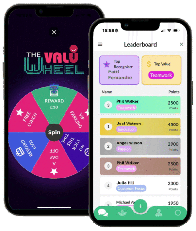 leaderboard-prize-wheel Screenshot of the user profile screen, where achievements, personal information and previous rewards and recognition related to the app are shown